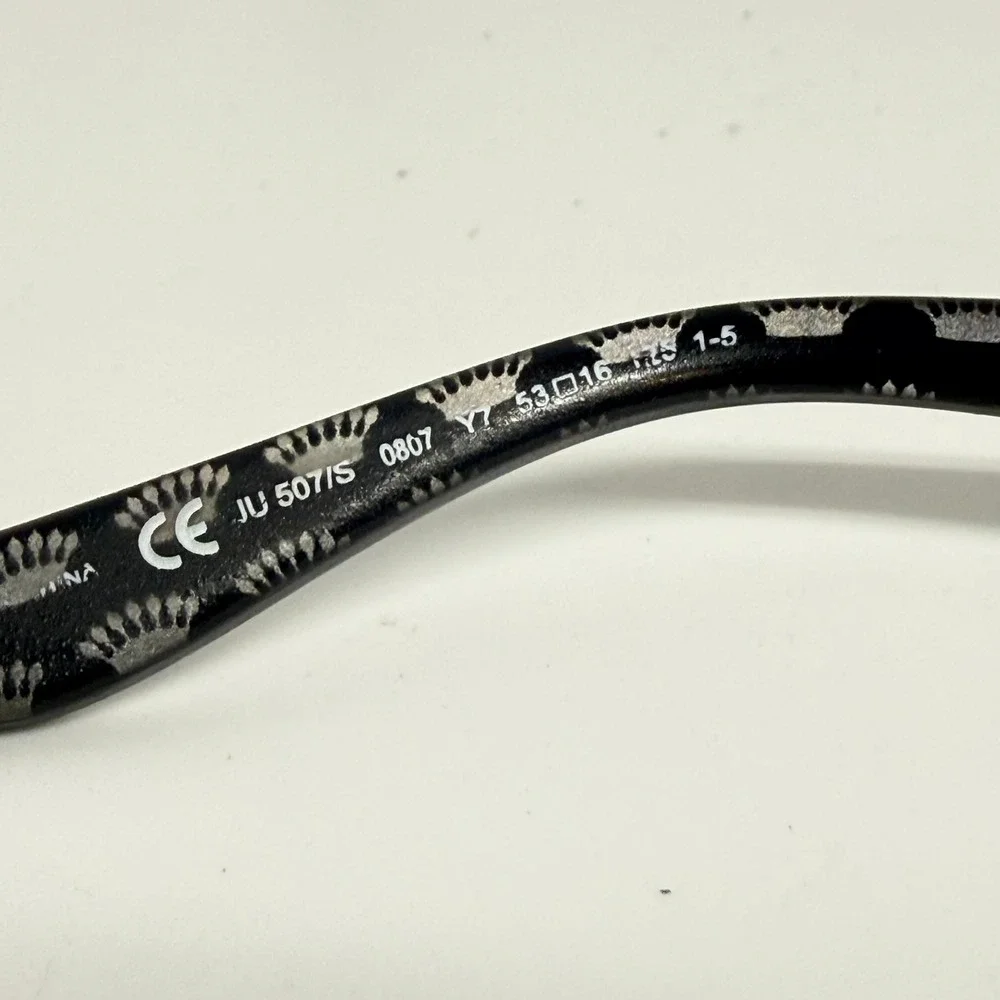 Juicy Couture JU 507/S 0807 Y7 Black Eyeglasses Frames 53-16-135 Crown Detail
